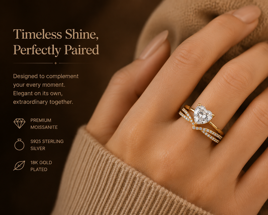 No.11 Crisscross Moissanite Wedding Band – S925 Sterling Silver, 18K Gold Plated
